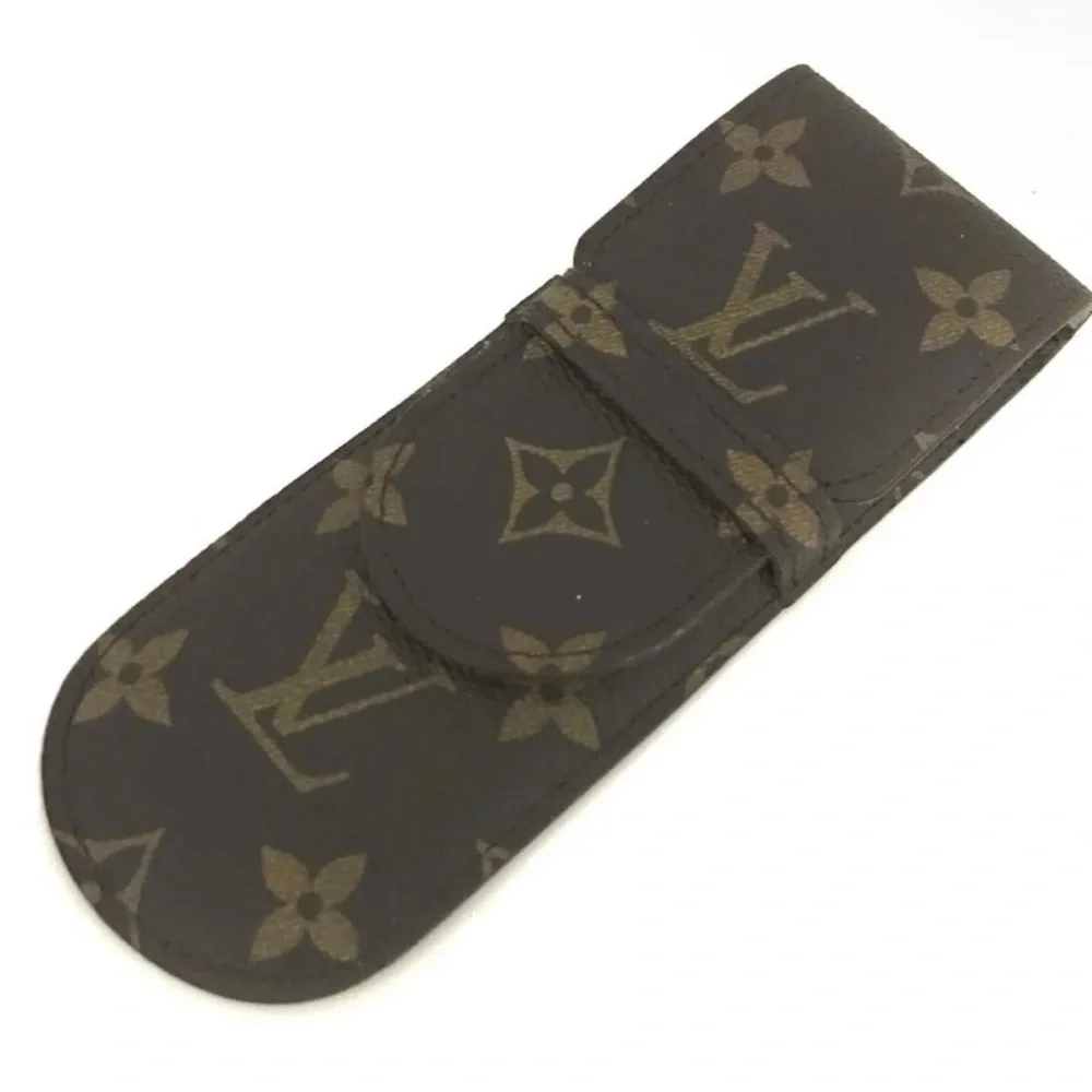 Louis Vuitton Pen Case Stylos Monogram Canvas Etui Brown LV - Picture 2 of 5